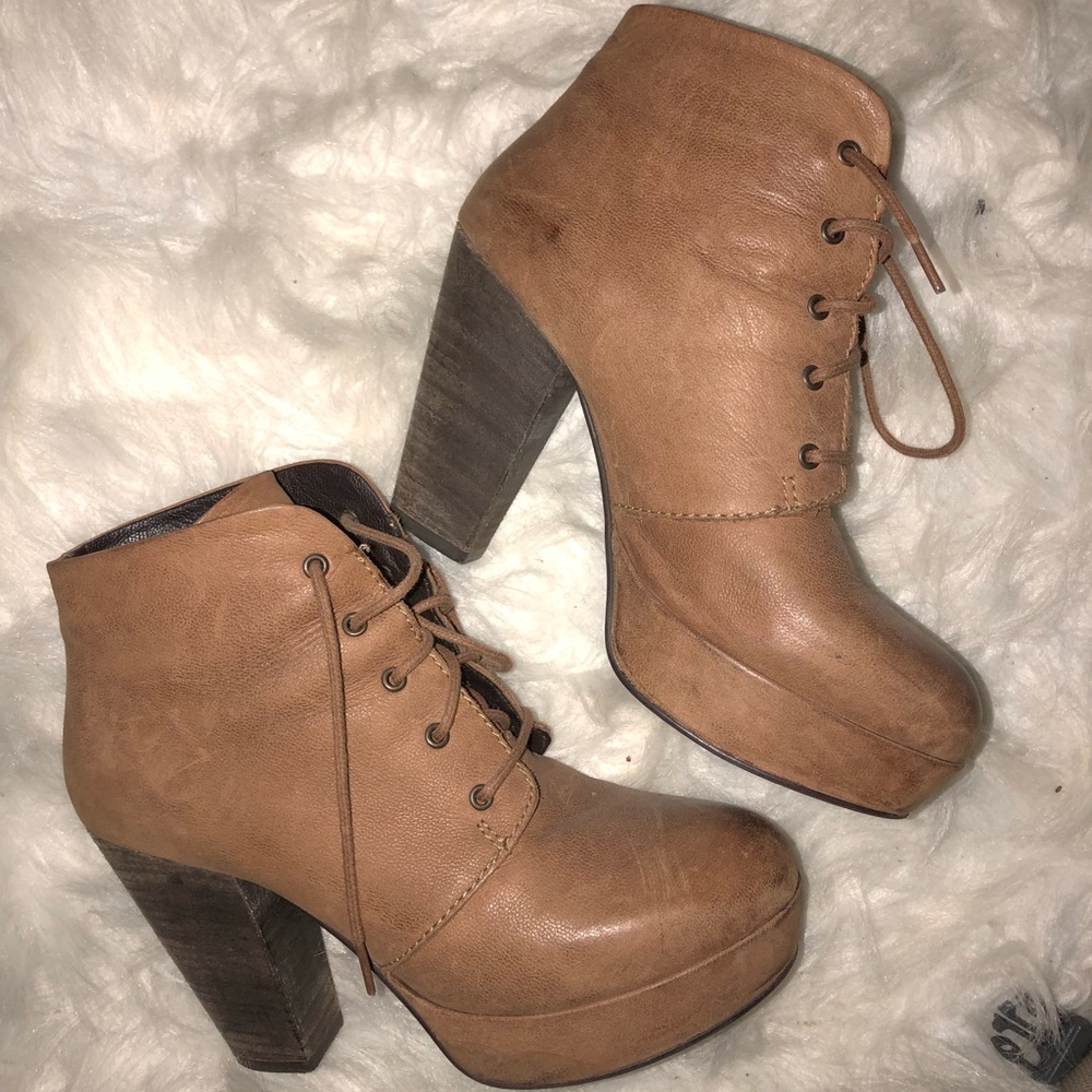 Lace up booties